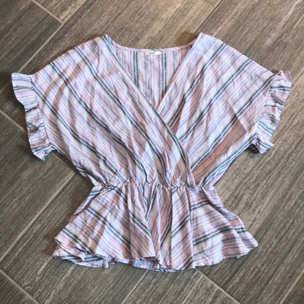 Striped Peplum top